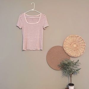 Square Neck Short-Sleeve Shirt